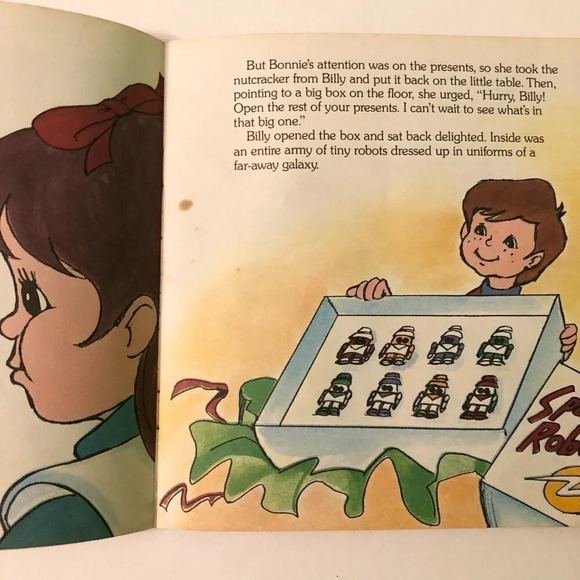 Vintage 1986 The Popples Nutcracker Christmas Read Along Book Only No Record - Picture 11 of 15